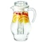 Service Ideas Plastic Water Pitcher with Ice Tube, 2.4 Liter, Bell Body SWP24BS - alternate 2